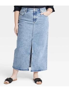 Universal Thread Denim Midi Skirt - Women 16